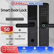 Smart Door Lock Fingerprint Keyless Entry Door Lock with Handle IC Cards/Codes/Keys/Fingerprints