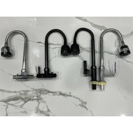 Dishwashing Faucet Swan Faucet Flexible Swan Water Sink Faucet 1/ 2 Inch Kitchen Sink Faucet 2 Modes