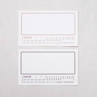 一分之一工作室ONEOVERONE STUDIO自由日記凸版印刷小卡紙包/ 雙色版/ 橫式/ 23張入