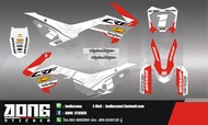 สติกเกอร์ CRF110 ลายไฟขาว