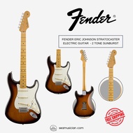 FENDER ERIC JOHNSON STRATOCASTER ELECTRIC GUITAR ALDER BODY, MAPLE NECK 21 FRETS, CUSTOM PICKUPS- 2 