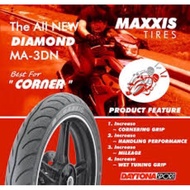 2023 Maxxis MA-3DN new Diamond 💯 original tyre tubeless tayar 60/80-17 70/80-17