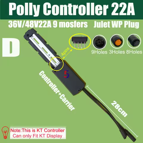 Ebike Hailong Controller 36V 48V 250W 350W 500W Polly Battery Controller 15A 22A Julet Waterproof pl