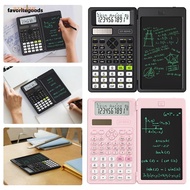 FAVORITEGOODS Writing Tablet Math Calculator, 2-Line Display 2-In-1 Foldable 82MS Scientific Calcula