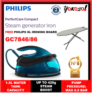 [FREE XL ORIGINAL IRON BOARD] PHILIPS GC7846 PERFECTCARE EXPERT PLUS STEAM GENERATOR IRON