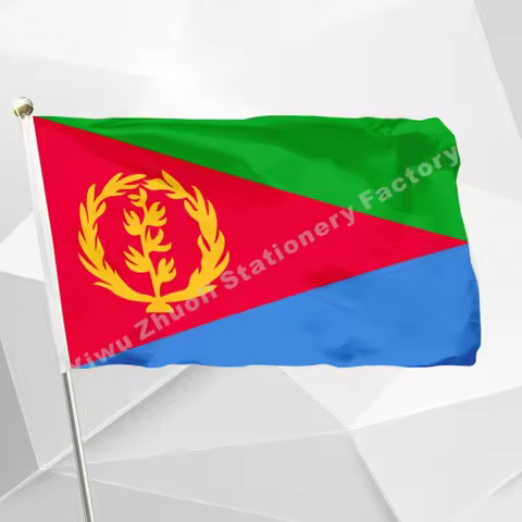 Large Big Eritrean Flags and Banners, National Flag, Country Banner, 120x180 cm, 100D Polyester