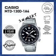Casio Watch  MTD-130D-1A4  Day Date Display Compass Ring Quartz Analog Men Sport Watch