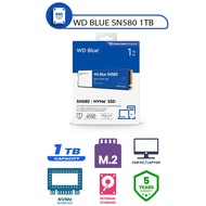 WD SSD BLUE SN580 1TB - M.2 NVMe 2280 PCIe Gen 4x4 - 5 Year Warranty