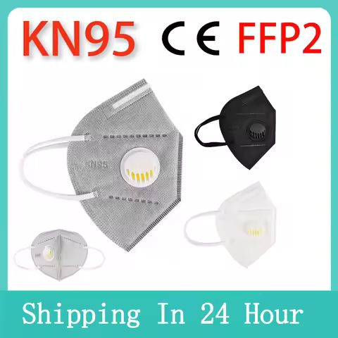Reusable KN95 Face Mask Respirator 5 Layer Protection Anti-dust FFP2 Mask Face Protective With Breat