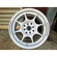 New Car Sport Rim Flow Forming WEDSSPORT TC05 Wheels 15x7J 8x100/114.3 ET35 White - Made in Thailand
