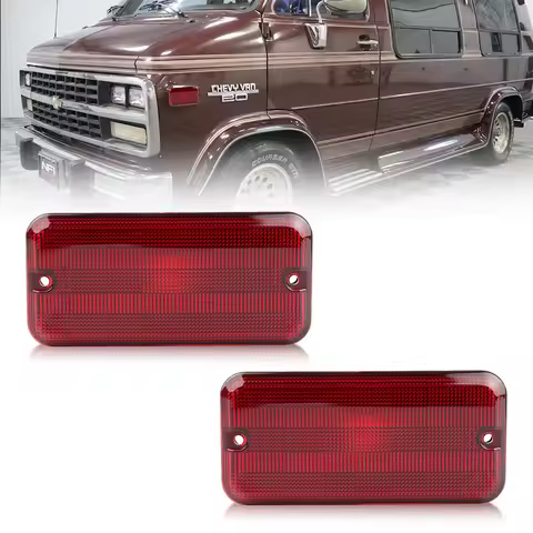 2PCS Front OR Rear side marker light Fender Turn Signal Lights for Chevy C/K C10/20/30 GMC van G10 G