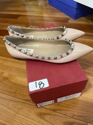 Valentino 鉚釘平底鞋 38碼