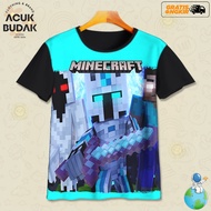 3D MINECRAFT FROST DIAMOND V9 CHILDREN'S GAME T-SHIRTS 3D MINECRAFT