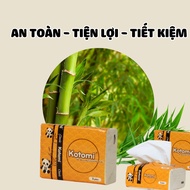 Combo of 10 packs of Kotomi Panda Paper with 3 layers of blankets, small, convenient pocket-sized pa