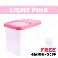 7.5kg/10kg Rice Storage Box Rice Dispenser Grain Flour Herbs Food Container Kitchen Organizer Tong B