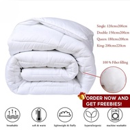 Thick White Comforter Duvet Filler Hotel Kumot queen Comforter single double thick comforter