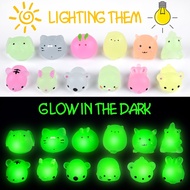 10pcs Luminous Squishy Mochi Mini Squishy Slow Toys Mochi Kids Birthday Gift