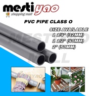 (SELL WITH FEET) 1 ¼” 1 ½” 2” PVC Pipe Class O/PVC Grey Pipe/Paip PVC Kelabu Kelas O