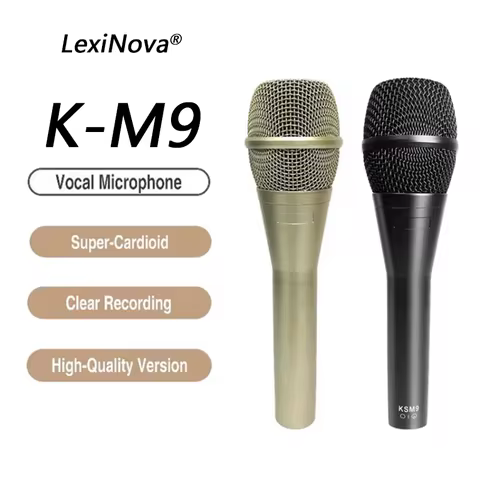KS M9 Performance Wired Dynamic Microphone Handheld Vocal Mic for Professional Recording Stage Singi