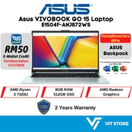 Laptop ASUS VIVOBOOK GO 15 E1504F-ANJ872WS AMD Ryzen 3 7320U 8GB 512GB 15.6" FHD AMD Radeon W11 2Y O