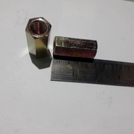LONG NUT M12 X 44 YELLOW LONG NUT M12X44 KEY 19 PITCH THREAD 1.75