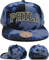 Mitchell & Ness Philadelphia 76ers New NBA in A Galaxy Black Blue Red Era Snapback Hat Cap