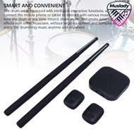 MUSLADY Air Drum Set Electric Air Drum Sticks Kit มัลติฟังก์ชั่นหลายโหมด 3D Motion Sensor โครงสร้างท