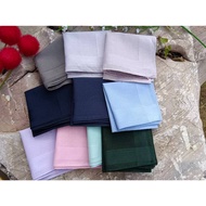 Plain Color Handkerchief cotton Fabric 1 Men's Handkerchief Man
