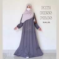 Terlaris! Faye Dress s by RISANIQ / Dress Simple dan Elegan / Gamis