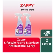 Zappy Lifestyle Fabric & Surface Antibacterial Spray 500ml X 2 BOTTLES