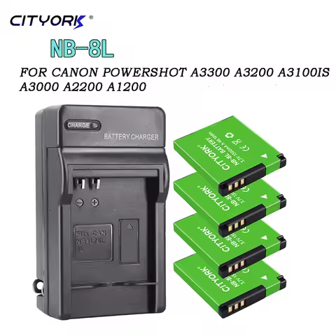 1300mAh NB-8L NB8L NB 8L Li-ion Digital Camera Battery + Charger For Canon PowerShot A3300 A3200 A31