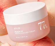 Anua - 水蜜桃77%+煙酰胺2%(維他命B3) 面霜 50毫升 (含維生素B12 + 三重發酵成分 + 膠原蛋白 + 蛋白質 + 果膠) EXP: 2026.10