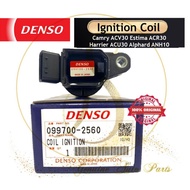 (100% ORIGINAL) 099700-2560 DENSO IGNITION PLUG COIL CAMRY ACV30 HARRIER ACU30 ESTIMA ACR30 90919-02