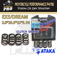 4pcs ATAKA Racing Clutch Spring Honda EX5 3.0*20.5*32*5.1N