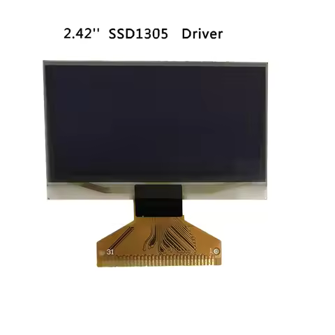 2.4/2.42 Inch OLED Display 12864 LCD Screen Highlight Device 13V SSD1305 SSD1305Z SPI IIC I2C Indust