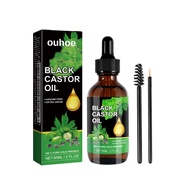Ouhoe น้ำมันละหุ่งดำ BLACK CASTOR OIL บำรุงผม กระตุ้นการเจริญเติบโตของเส้นผม หนานุ่ม ป้องกันผมร่วง ฟ