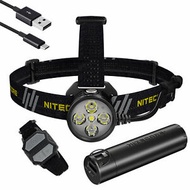 BMF99 Nitecore HU60 CREE LED 1600L Wireless Wristband Control USB Powered Headlamp LITE PACKAGE + Free Batt