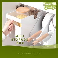 Multipurpose Muji Storage box Organizer Plastic Storage Kitchen storage box White style home office