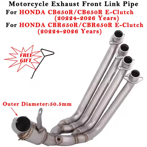 Motorcycle Exhaust Escape System Modified Muffler Front Link Pipe For HONDA CB650R CBR650R E-Clutch 