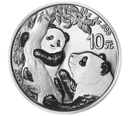 KOIN SILVER 30 GRAM - CHINA PANDA 10 YUAN 2021 .999