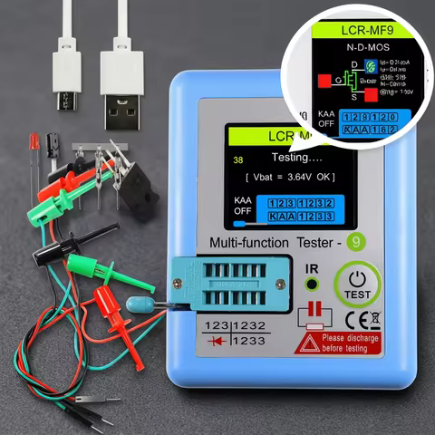 LCR-MF9 1.8" TFT LCD Display Multi-meter Transistor Tester Diode Triode Capacitor Resistor Test Mete