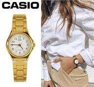 นาฬิกา Casio รุ่น LTP-1130N-7B นาฬิกาข้อมือผู้หญิง สายสแตนเลส สีทอง หน้าปัดขาว - มั่นใจ ของแท้ 100% ประกันศูนย์ CMG 1 ปีเต็ม