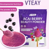 VTEAY Acai Berry Powder - Rich in Antioxidants, Organic Mixed Berry Formula Beauty Drink Detox Slim