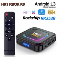 New HK1 RBOX K8 Android 13.0 TV Box Rockchip RK3528 WIFI 6 Support 8K HD BT 5.0 Set Top Box USB3.0 2G16G Media Player 4GB128GB TV Receivers