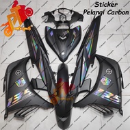 Yamaha LC 135 Cover Set Matt Black Special Edition Sticker Exciter Pelangi Carbon Kings 135 V2 V3 V4