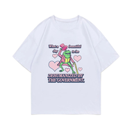 Whata Beautiful Day To Be Dehumanized By The Government T-shirt Funny Frog Meme T Shirts Men Fashion
