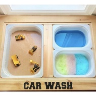 HoPe - Sensory Tray White Square Box Sensory Table I*EA Sensory Play Container Sensory Play Tray