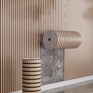 2.8mm Fluted PVC Roll 3meter Pelekat Hiasan Dinding PVC Grating Sticker 3D Wall Panel Self-Adhesive 
