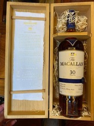 回收 Macallan 30 sherry oak 麥卡倫30年