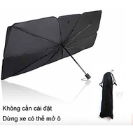 Dù che kính lái khi đỗ xe cách nhiệt chống nắng trên ô tô có thể xếp gọn (size lớn che được toàn kín